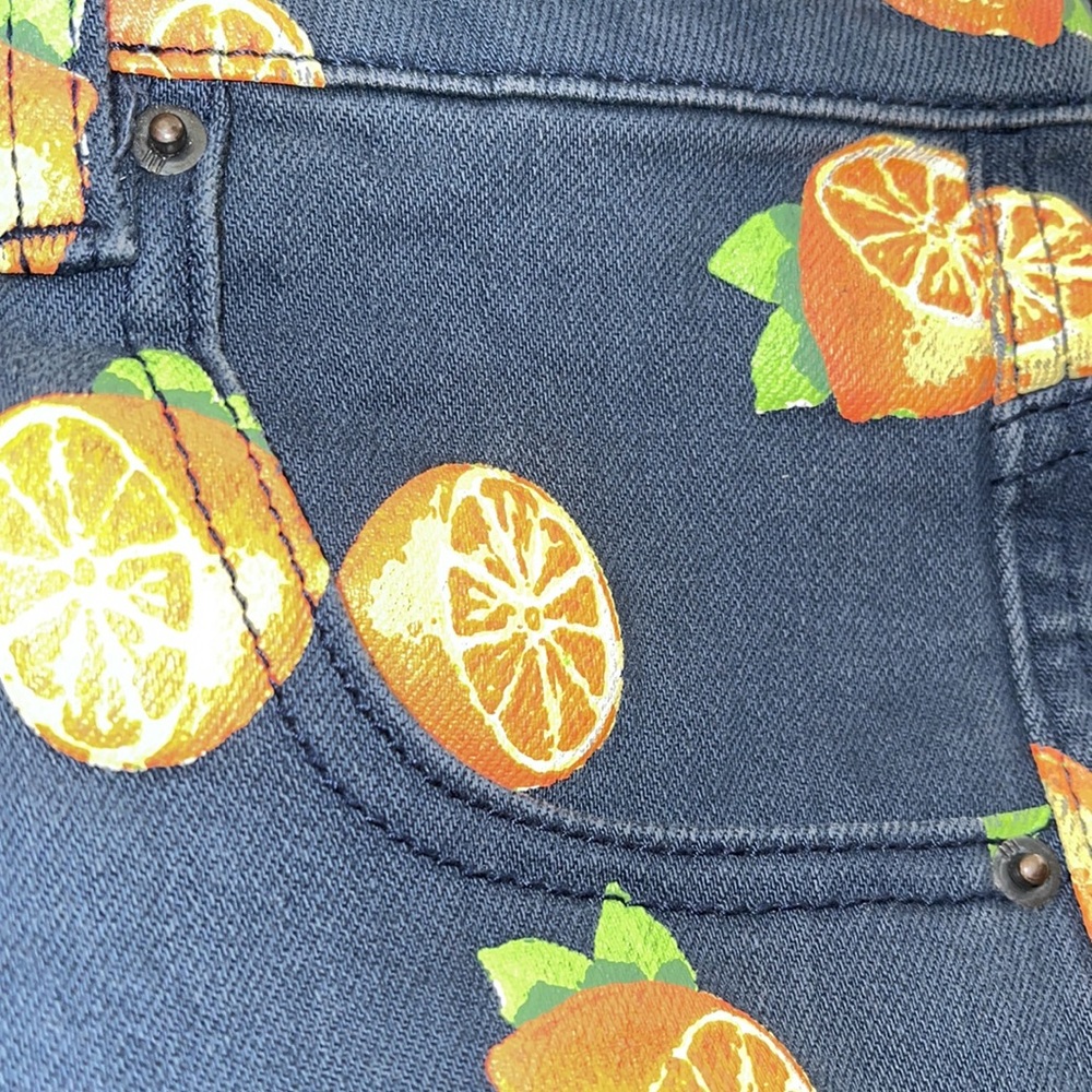 BDG S Denim Urban Outfitters Super High Waisted Shorts button fly Orange - Picture 9 of 10